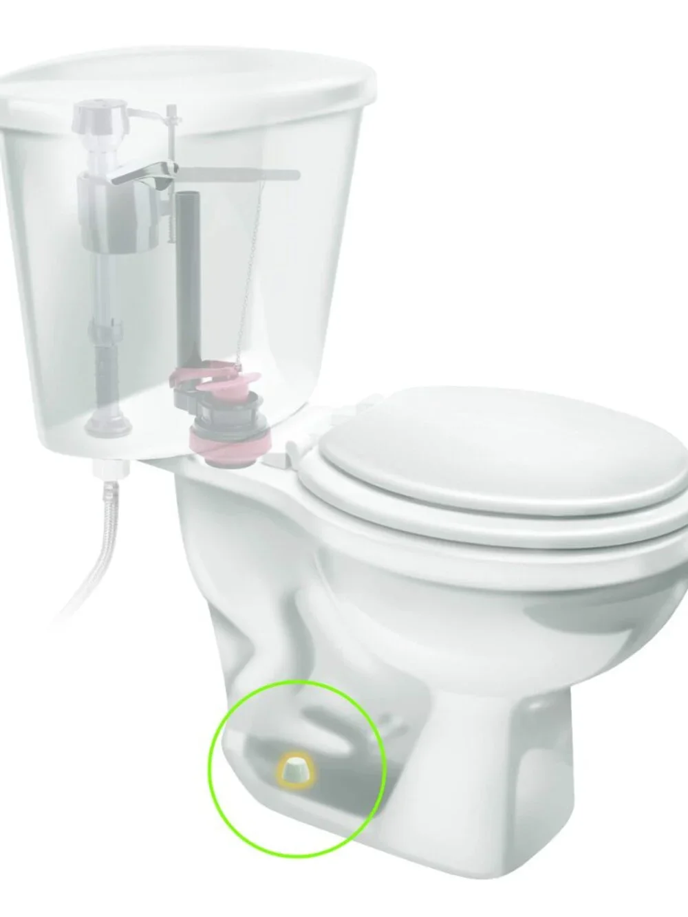 Fluidmaster 7110T-002-P10 Secure Toilet Bolt Caps, White